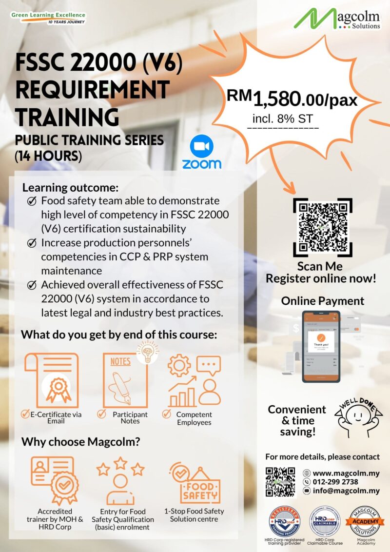 FSSC 22000 (V6) Requirement Training Online Public
