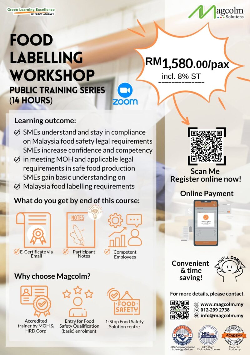 Food Labelling Workshop Online Public