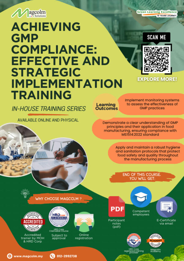 Achieving GMP Compliance: Effective And Strategic Implementation Training In-House (Customized)