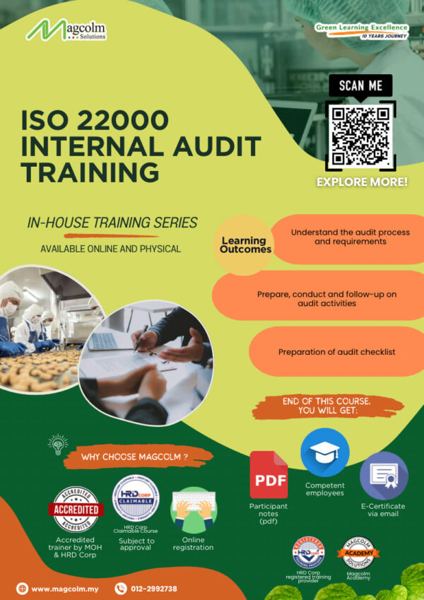 ISO 22000:2018 Internal Audit Training In-House (Customized)