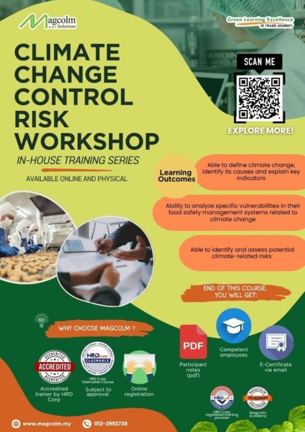 ⁠⁠Climate Change Risk Control Workshop In-House (Customized)