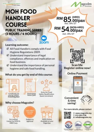 MOH Food Handler Course Public Online Class