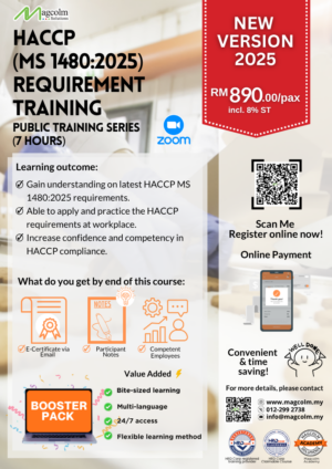 HACCP (MS 1480:2025) Requirement Training Online Public